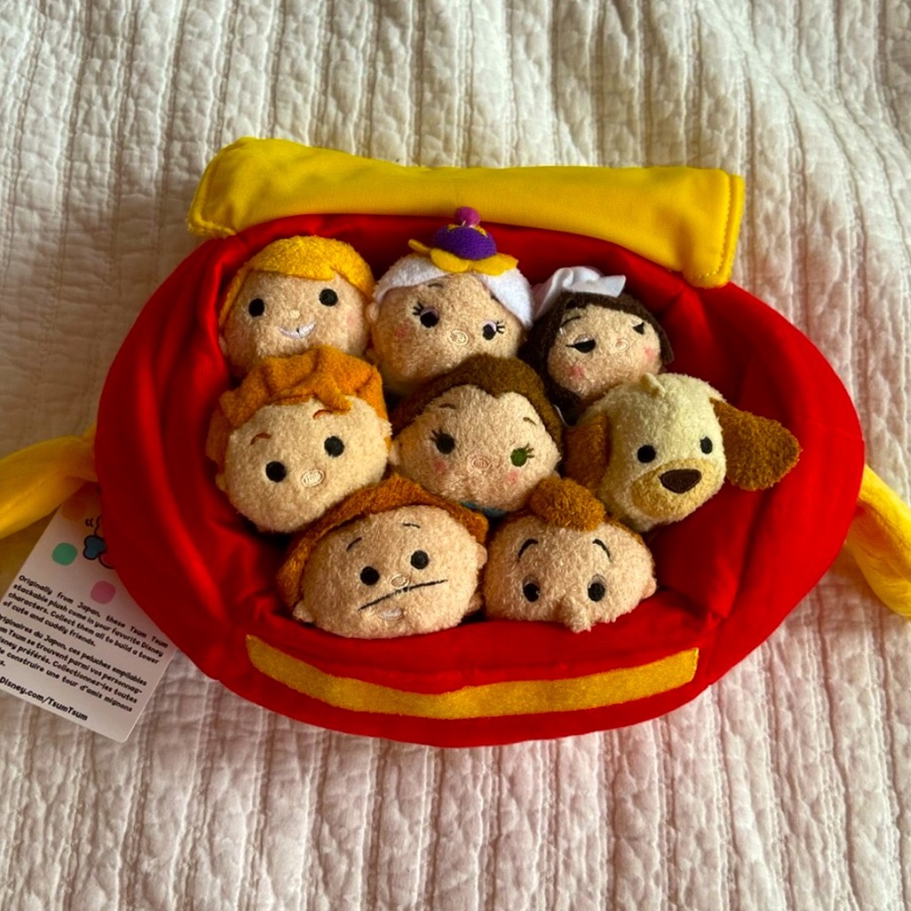 Disney Beauty and the Beast Tsum Tsum Plush Set